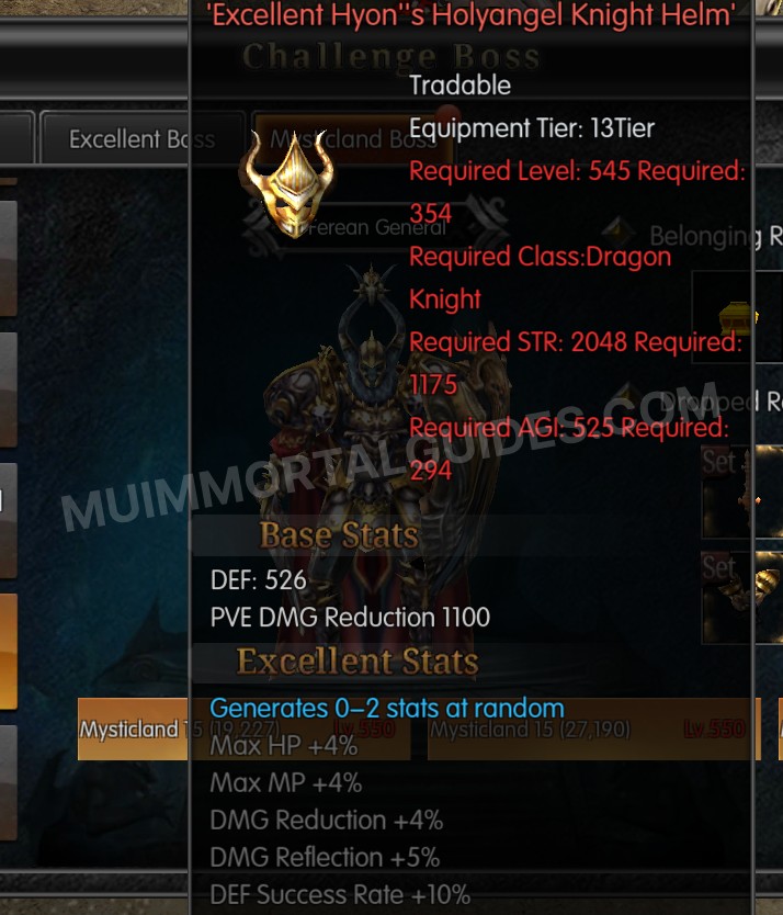 Screenshot of Excellent Hyon's Holyangel Knight Helm