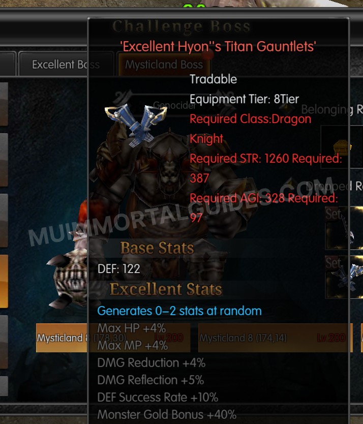 Screenshot of Excellent Hyon's Titan Gauntlets