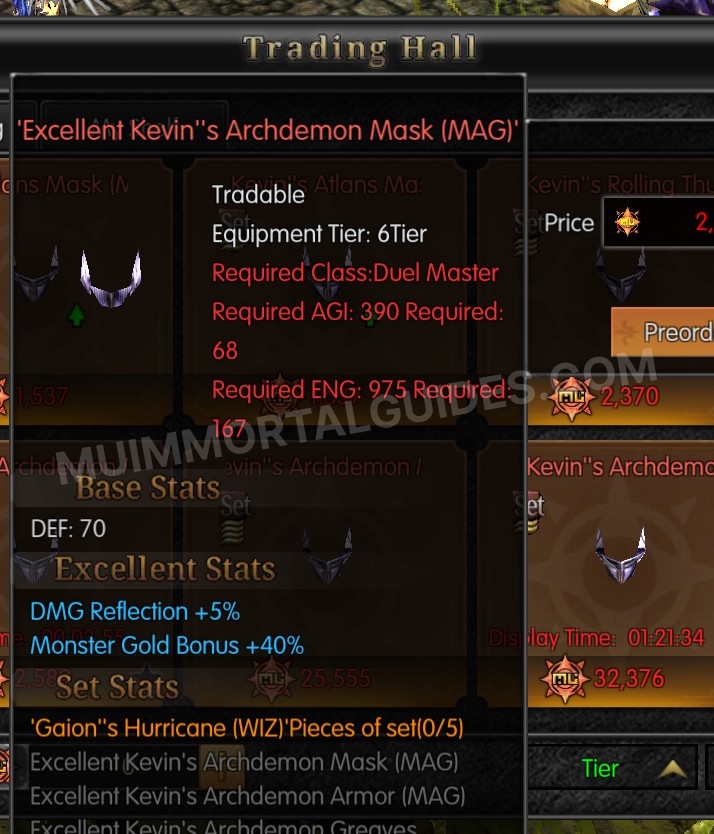 Screenshot of Excellent Kevin's Archdemon Mask (MAG)