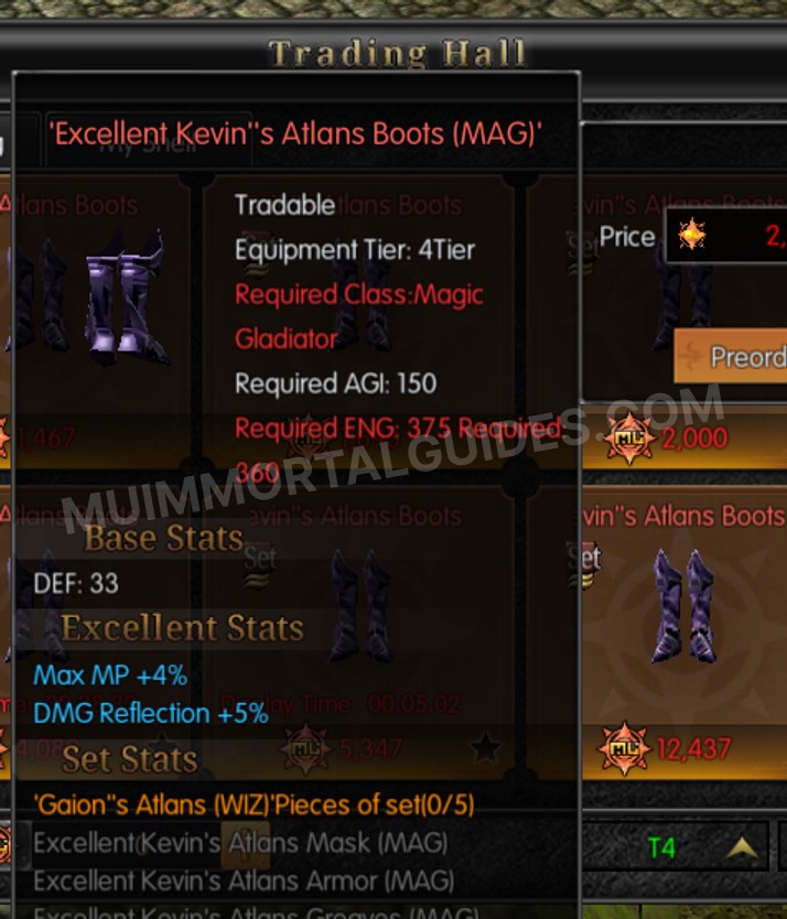 Screenshot of Excellent Kevin's Atlans Boots (MAG)