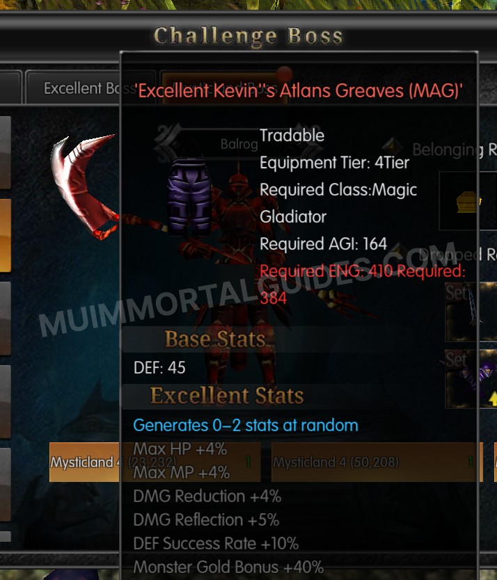 Screenshot of Excellent Kevin's Atlans Greaves (MAG)