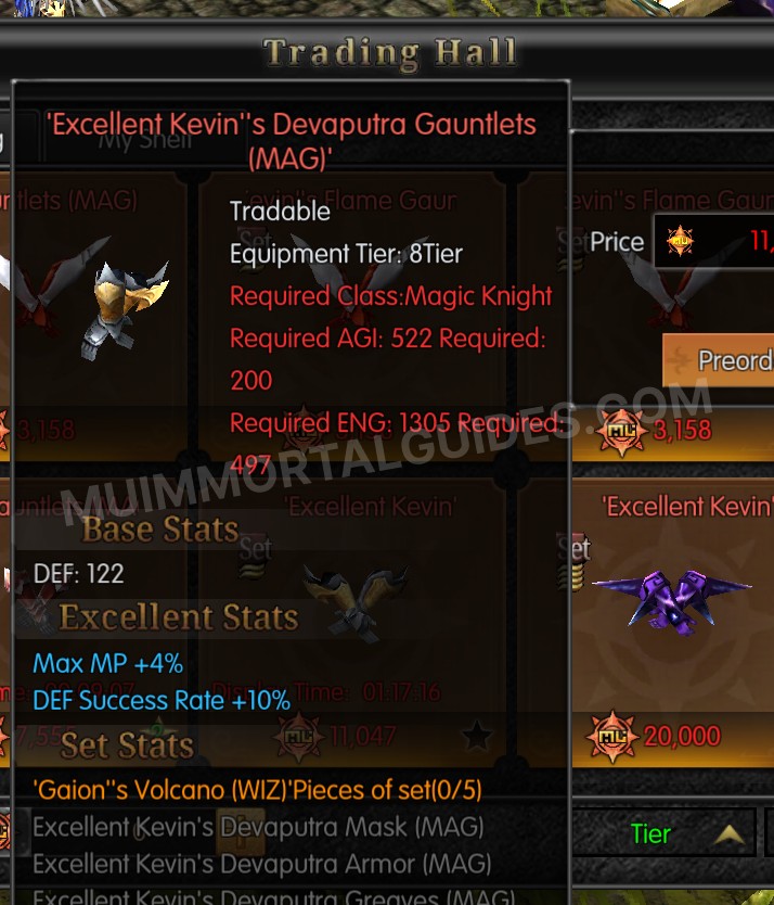 Screenshot of Excellent Kevin's Devaputra Gauntlets (MAG)