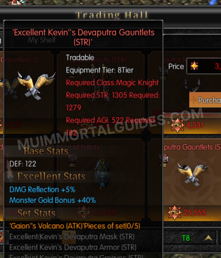 Screenshot of Excellent Kevin's Devaputra Gauntlets (STR)