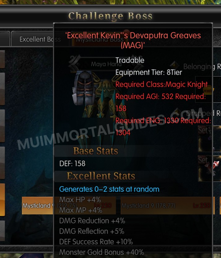 Screenshot of Excellent Kevin's Devaputra Greaves (MAG)