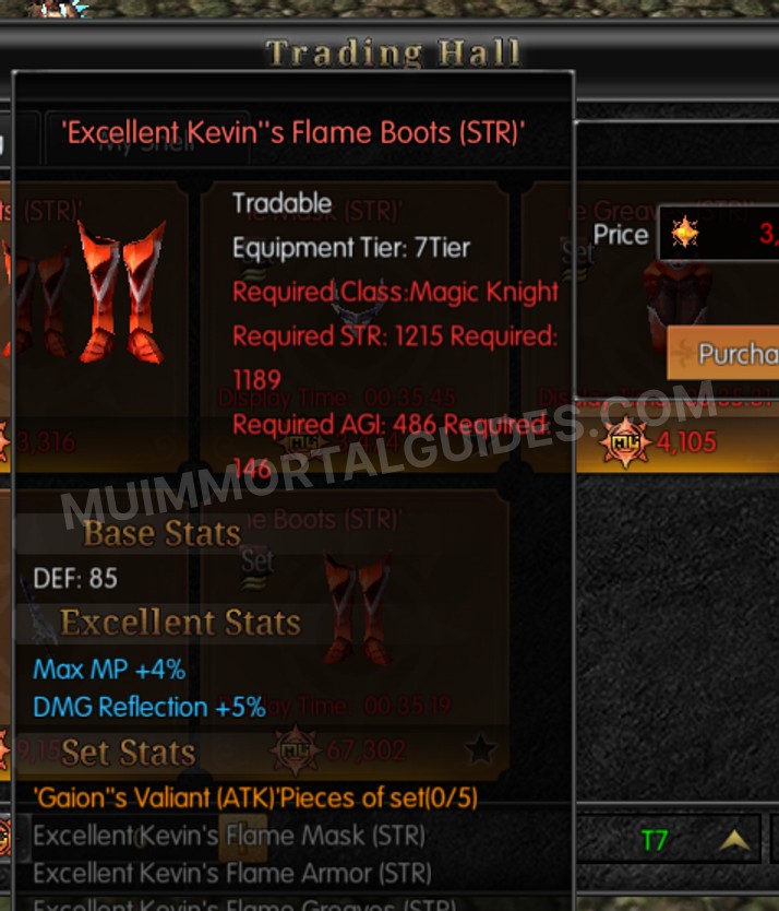 Screenshot of Excellent Kevin's Flame Boots (STR)