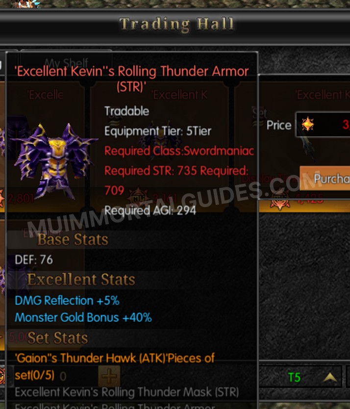 Screenshot of Excellent Kevin's Rolling Thunder Armor (STR)