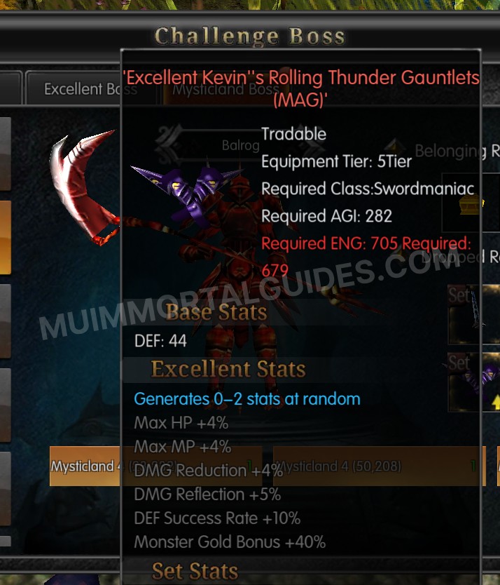 Screenshot of Excellent Kevin's Rolling Thunder Gauntlets (MAG)