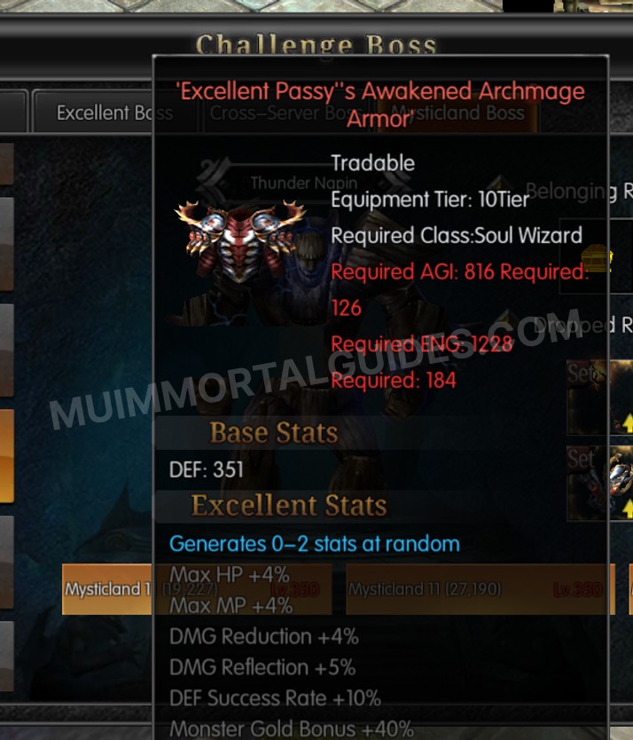 Screenshot of Excellent Passy's Awakened Archmage Armor