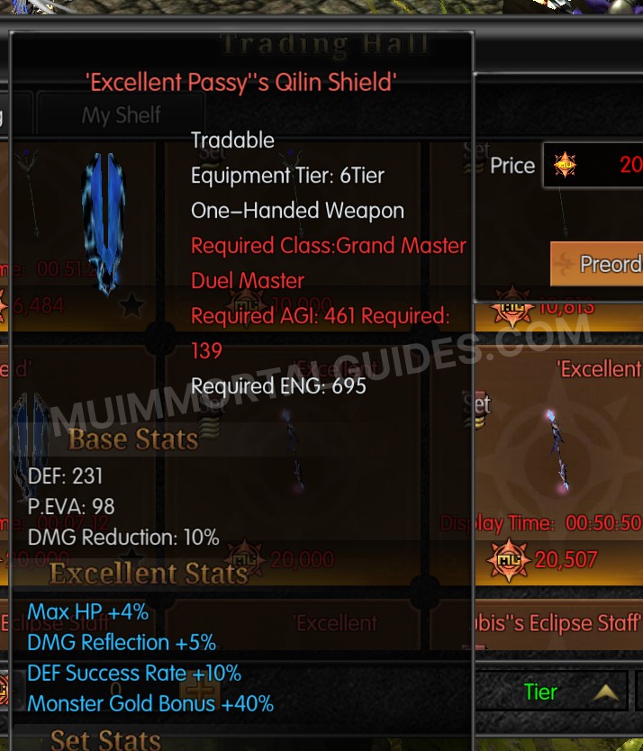 Screenshot of Excellent Passy's Qilin Shield