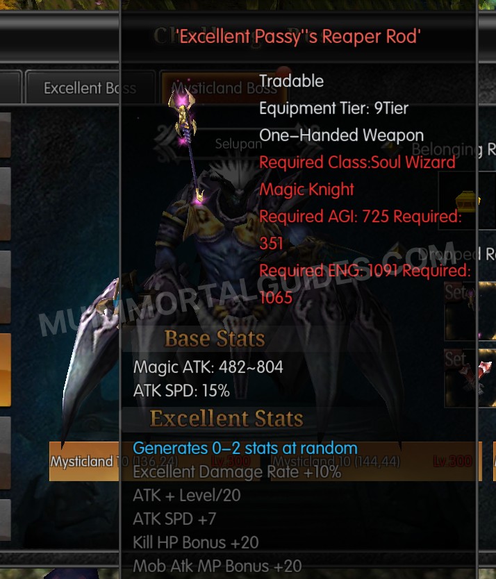 Screenshot of Excellent Passy's Reaper Rod