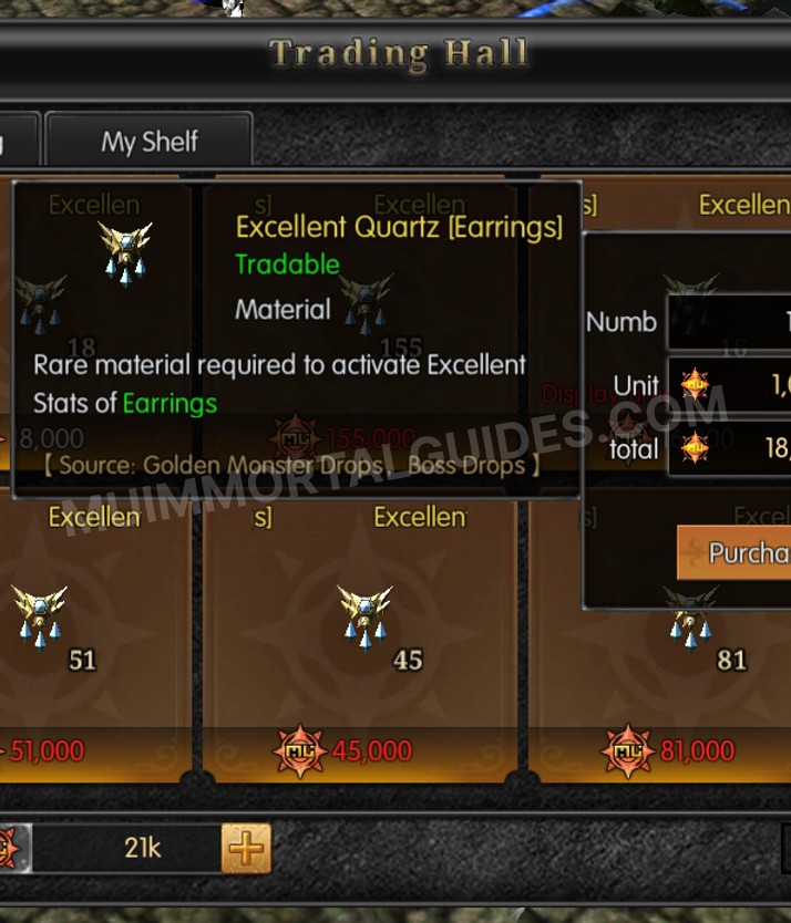 Screenshot of Excellent Quartz [Earrings]