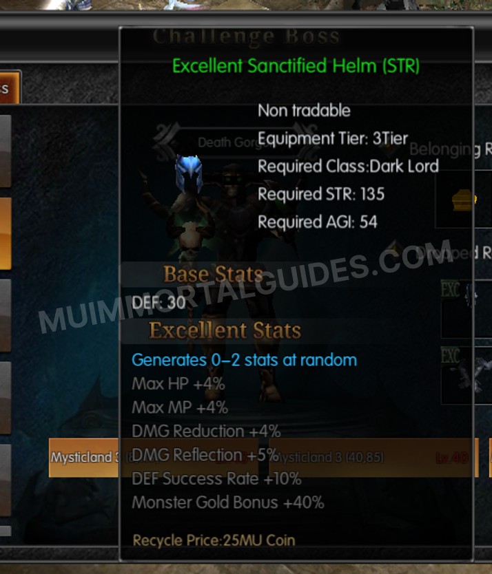 Screenshot of Excellent Sanctified Helm (STR)