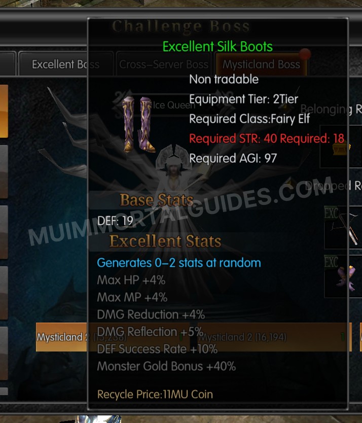 Screenshot of Excellent Silk Boots