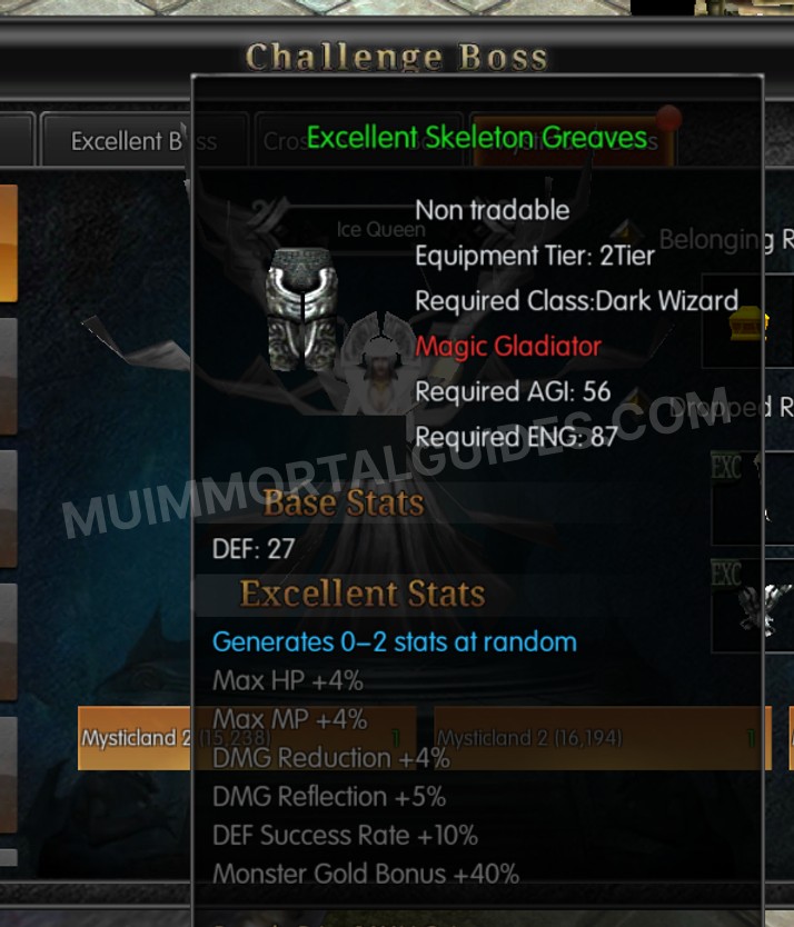 Screenshot of Excellent Skeleton Greaves