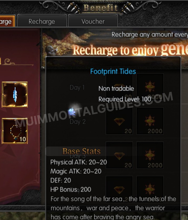 Screenshot of Footprint Tides