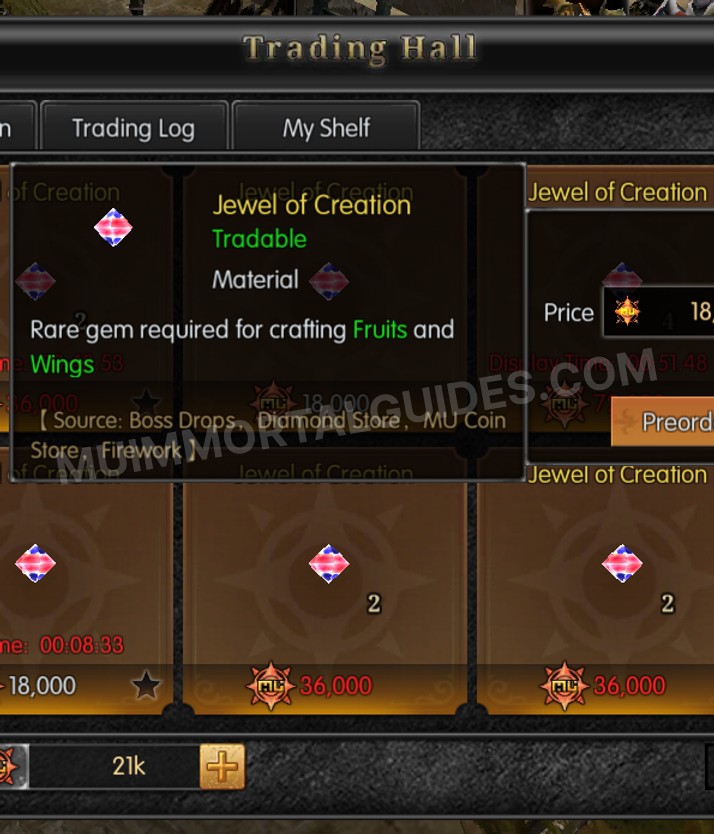 Screenshot of Jewel of Creation