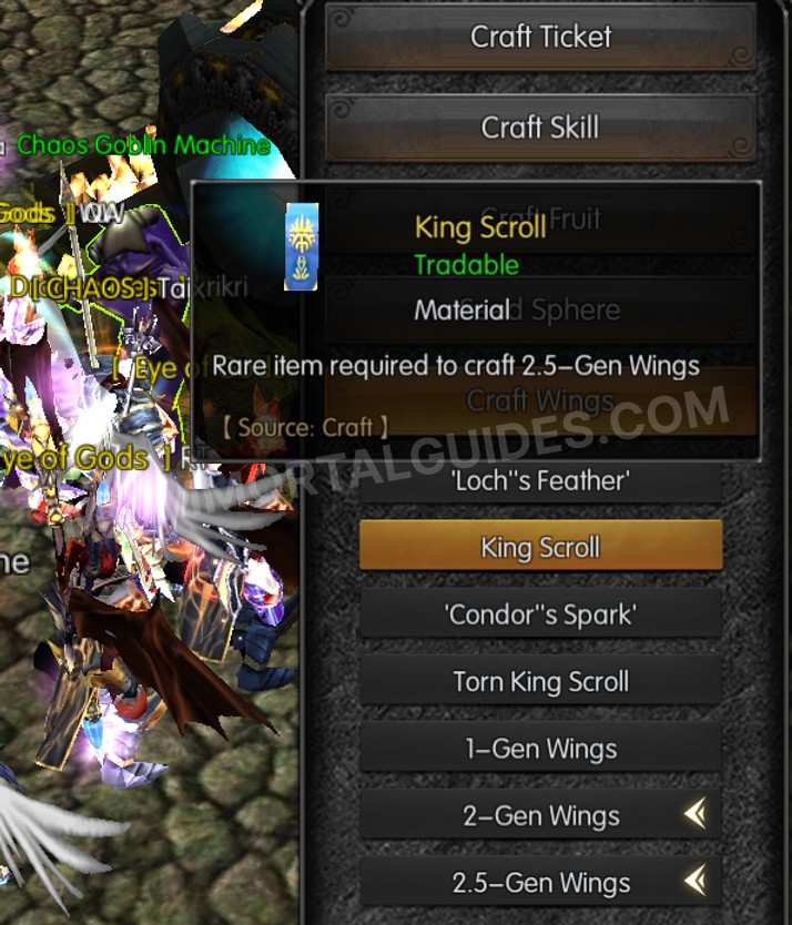 Screenshot of King Scroll