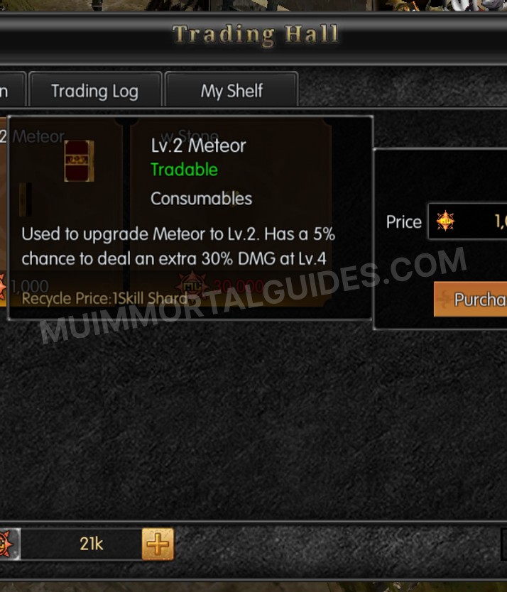 Screenshot of Lv.2 Meteor