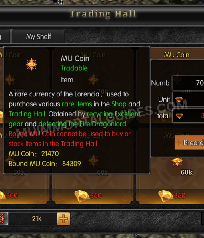 Screenshot of MU Coin