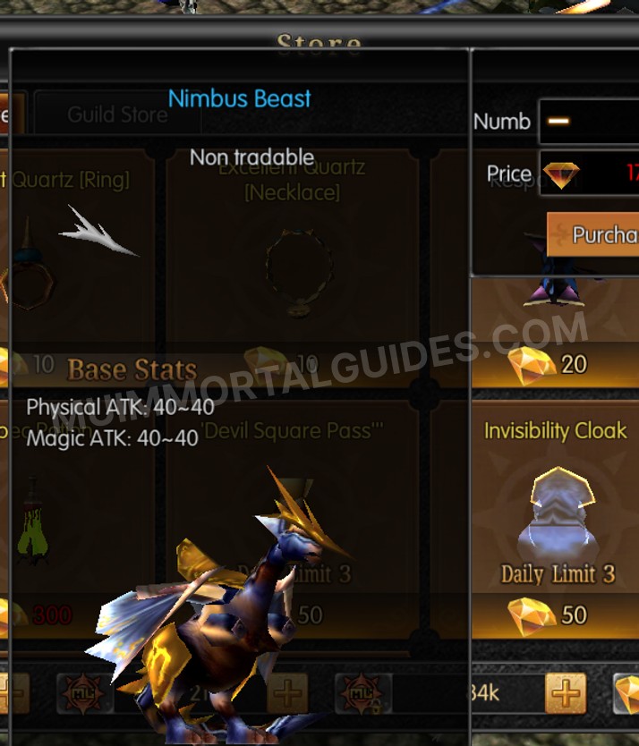Screenshot of Nimbus Beast