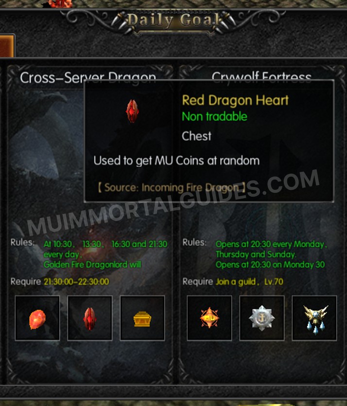 Screenshot of Red Dragon Heart