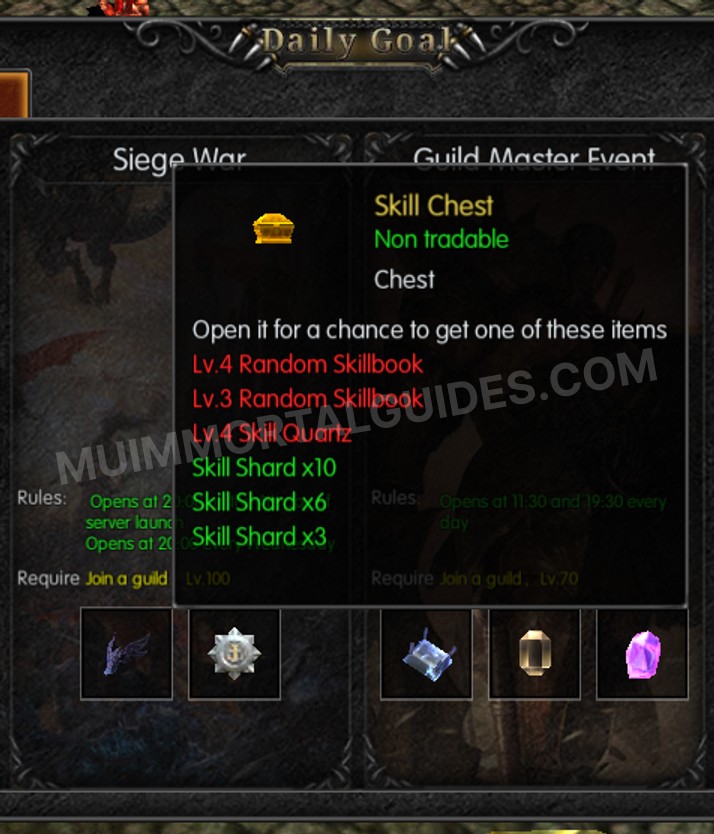 Screenshot of Skill Chest