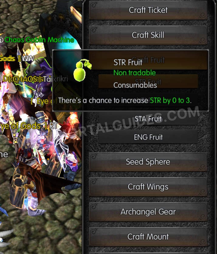 Screenshot of STR Fruit