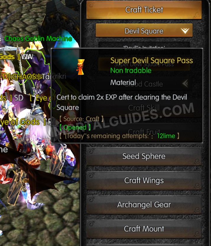 Screenshot of Super Devil Square Pass