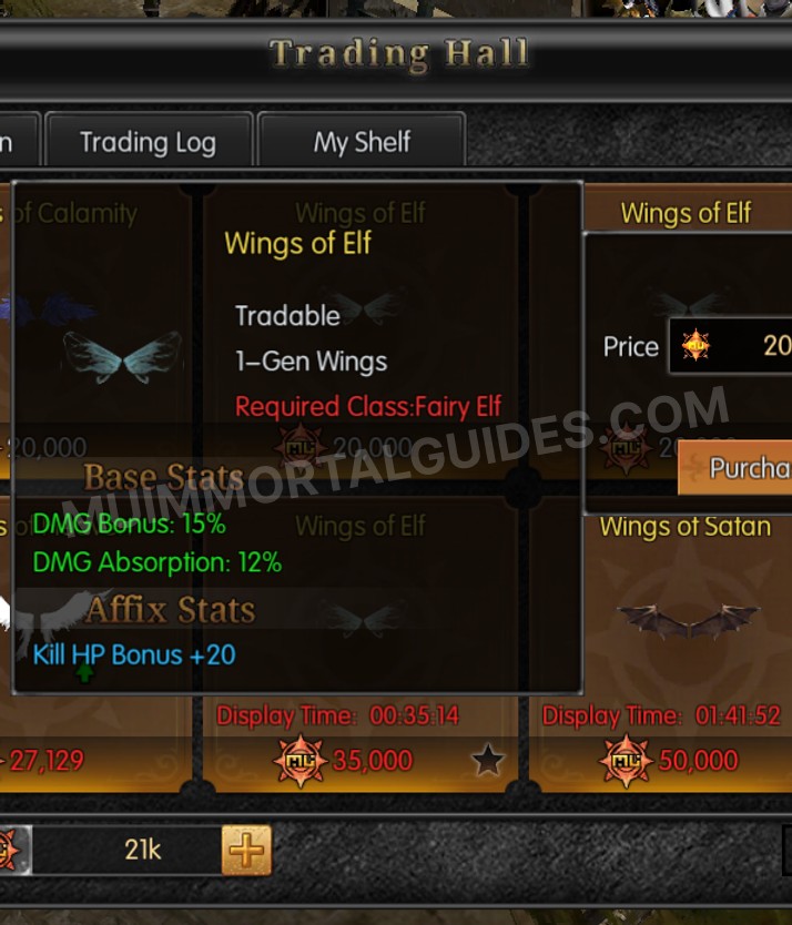 Screenshot of Wings of Elf