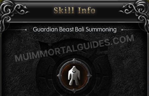 Guardian Beast Bali Summoning