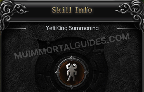 Yeti King Summoning